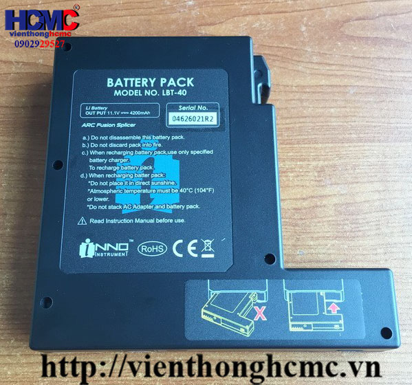 Pin máy hàn cáp quang Inno-15H