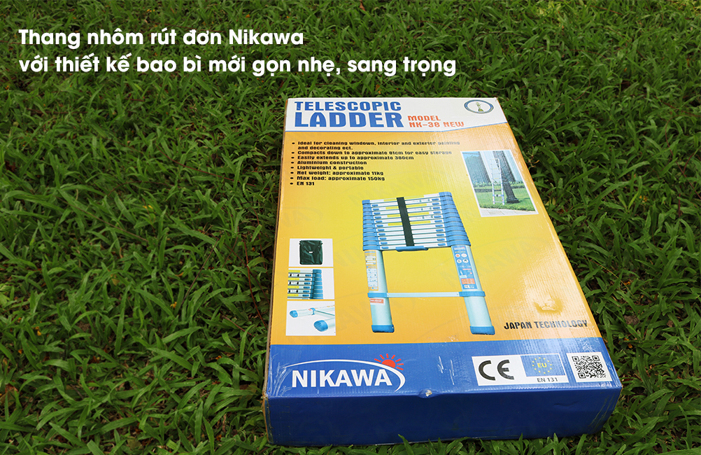 Thang nhôm rút đơn Nikawa NK-38 