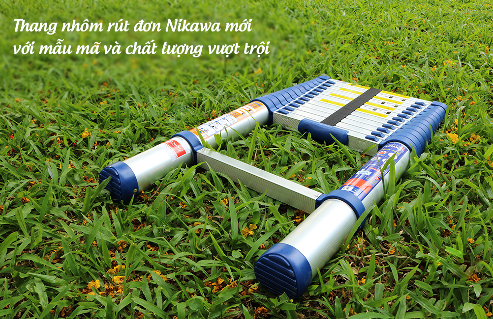 Thang nhôm rút đơn Nikawa NK-38 