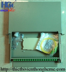 Hộp phối quang ODF 48 FO gắn rack khay trượt 
